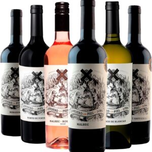 KIT 6 Seleção Premium Cordero Con Piel de Lobo - Malbec Rosé, Malbec, Cabernet Sauvignon, Tinto de Tintas, Blanco de Blancas e Bonarda